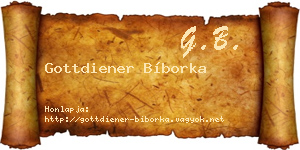 Gottdiener Bíborka névjegykártya
